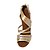 رخيصةأون أحذية لاتيني-للمرأة لاتيني سالسا براق ستان صندل داخلي أداء تمرين ترتر مشبك كعب مثير أسود أحمر أسمر ذهبي 2 - 2 3/4inch غير مخصص