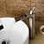 billige Klassisk-Håndvasken vandhane - Vandfald Nikkel Børstet Centersat Enkelt håndtag Et HulBath Taps