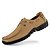 cheap Men&#039;s Oxfords-Men&#039;s Oxfords Leather Shoes Comfort Shoes Casual Outdoor Office &amp; Career Leather Slip Resistant Black Brown Black Khaki Fall Spring / Lace-up / EU40