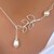 cheap Necklaces-Women&#039;s Pearl Pendant Necklace Ladies Pearl Alloy Screen Color Necklace Jewelry For