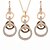 preiswerte Schmucksets-Women&#039;s Cubic Zirconia Jewelry Set Earrings / Necklace - Party / Work Screen Color For