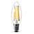 cheap Light Bulbs-E14 E12 LED Candle Lights C35 6 leds COB Dimmable Warm White Cold White 600lm 2700K AC 220-240 AC 110-130V