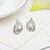 cheap Jewelry Sets-Women&#039;s Crystal Jewelry Set Stud Earrings Pendant Necklace Heart Statement Ladies Bridal Italian fancy Silver Plated Rose Gold Plated Earrings Jewelry Golden / Silver For Wedding Party Daily