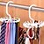 cheap Home Storage &amp; Hooks-Adjustable 20 Hook Rotating Belt Rack Scarf Organizer Men Tie Hanger Holds