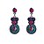 cheap Earrings-Women&#039;s Crystal Stud Earrings Hanging Earrings Ladies Colorful Folk Style Resin Silver Plated Earrings Jewelry Blue For Party Casual Daily