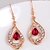 cheap Jewelry Sets-Jewelry Set Drop Party Cubic Zirconia Rose Gold Plated Imitation Diamond Earrings Jewelry Red / Green For / Necklace