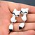 cheap Earrings-Women&#039;s Stud Earrings Animal Fashion Silicone Earrings Jewelry White For Daily Casual 2pcs
