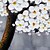 tanie Obrazy olejne-Hang-Malowane obraz olejny Ręcznie malowane - Kwiatowy / Roślinny Nowoczesny Płótno