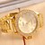 cheap Fashion Watches-Women&#039;s Fashion Watch Quartz Gold Imitation Diamond Analog Gold