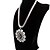 cheap Necklaces-Women&#039;s Crystal Statement Necklace Flower Alloy Silver Necklace Jewelry For