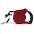 abordables Colliers, harnais et laisses pour chiens-Chat Chien Laisses Ajustable / Réglable Automatique Nylon Caoutchouc Noir Rouge Bleu Rose Vert