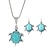cheap Jewelry Sets-Crystal Beads Jewelry Set - Turquoise Cute Include Blue For Party Birthday Engagement / Earrings / Necklace