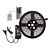 cheap WiFi Control-ZDM® 5m Not-Waterproof 300X5050 RGB LED Strip Lights 300 LEDs with 44Keys IR Remote Controller and 12V 6A Power Adapter Decorative 1set