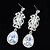 cheap Earrings-Women&#039;s Cubic Zirconia Silver Alloy Drops Jewelry