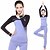 cheap Yoga Clothing-Women&#039;s Tracksuit Yoga Pants With Top Patchwork Patchwork Red Blue Pink Yoga Clothing Suit Long Sleeve Sport Activewear Quick Dry Breathable Compression Lightweight Materials Stretchy
