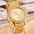 cheap Fashion Watches-Women&#039;s Fashion Watch Quartz Gold Imitation Diamond Analog Gold