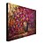 cheap Floral/Botanical Paintings-Oil Painting Flowers by Knife Hand Painted Canvas with Stretched Framed