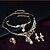 cheap Jewelry Sets-Jewelry Set Vintage Party Link / Chain Cubic Zirconia Earrings Jewelry Gold For / Necklace