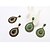 cheap Earrings-Women&#039;s Drop Earrings Dangle Earrings Pear Cut Chandelier filigree Drop Ladies Fashion European Resin Earrings Jewelry Rainbow / Blue / Green For