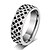 cheap Rings-Men&#039;s Band Ring Silver Titanium Steel Ladies Fashion Party Daily Jewelry / Rhinestone