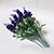 זול פרח מלאכותי-ענף פוליאסטר כחול בהיר פרחים לשולחן פרחים מלאכותיים