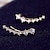 cheap Earrings-Women&#039;s Stud Earrings Star Ladies Luxury Fashion Rhinestone Imitation Diamond Earrings Jewelry Golden / Silver For Wedding Party Daily Casual Masquerade Engagement Party