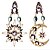 abordables Boucle d&#039;Oreille-Femme Diamant synthétique Boucle d&#039;Oreille Pendantes Lune dames Luxe Européen Zirconium Plaqué or Imitation Diamant Des boucles d&#039;oreilles Bijoux Écran couleur Pour