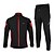cheap Men&#039;s Clothing Sets-Arsuxeo Men&#039;s Long Sleeve Cycling Jacket with Pants - Black / Red Black / Green Bike Jacket Clothing Suit Thermal / Warm Windproof Anatomic Design Waterproof Zipper Reflective Strips Winter Sports