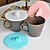 voordelige Drinkgerei-1pc leuke hippo ontwerp anti-stof creatieve siliconen cup deksel beker deksel (willekeurige kleur)