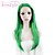 cheap Premium Synthetic Lace Wigs-Synthetic Lace Front Wig Straight Straight Lace Front Wig Green Synthetic Hair Women&#039;s Green