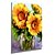 billige Blomstrede/botaniske malerier-Hang-Painted Oliemaleri Hånd malede - Blomstret / Botanisk Realisme Omfatter indre ramme / Stretched Canvas