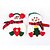 billiga Dekorationer-2st snögubbe jul xmas silver porslin middag dekor bestickhållare (slumpvis färg)