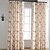 cheap Curtains Drapes-Curtains Drapes Two Panels Bedroom Leaf Linen / Polyester Blend Print &amp; Jacquard