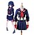 cheap Anime Costumes-Inspired by Cosplay Cosplay Anime Cosplay Costumes Japanese Cosplay Suits Patchwork Top / Skirt / Gloves For Women&#039;s / Bow / More Accessories / Bow / More Accessories