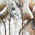 voordelige Olieverfschilderijen-Hang-geschilderd olieverfschilderij Handgeschilderde - Bloemenmotief / Botanisch Hedendaags Inclusief Inner Frame / Uitgerekt canvas
