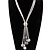 cheap Necklaces-Women&#039;s Tassel Beads Statement Necklace / Long Necklace - Ladies, Elegant Silver Necklace Jewelry For Party