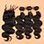 baratos Uma embalagem de cabelo-Cabelo Brasileiro Onda de Corpo Trama do cabelo com Encerramento Tramas de cabelo humano Preto