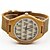 cheap Dress Classic Watches-Men&#039;s Quartz Wrist Watch Fashion Leather Band Casual Unique Creative Watch Wood Khaki