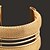 baratos Pulseiras Algema-Mulheres Pulseiras Algema Pulseira larga Oco senhoras Clássico Aberto Liga Pulseira de jóias Dourado Para Diário Casual