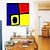 cheap Abstract Paintings-Oil Painting Hand Painted - Abstract Realism Modern Stretched Canvas