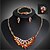 cheap Jewelry Sets-Crystal Jewelry Set - Rhinestone, Rose Gold Plated Statement, Vintage, Party Include Gold / Blue For / Earrings / Necklace