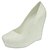 cheap Wedding Shoes-Women&#039;s Shoes Leatherette Spring / Summer / Fall Platform / Wedge Heel White / Wedding