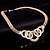 cheap Jewelry Sets-Women&#039;s Crystal Jewelry Set Chain Bracelet Circle Interlocking Circle Statement Ladies Festival / Holiday Earrings Jewelry Golden / Silver For Wedding Party Birthday Gift Daily Casual / Rings