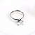 cheap Rings-Fashion Stainless Steel Silver Plated Wedding CZ Crystal Women Finger Ring Jewelry(1PC)