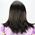 cheap Synthetic Trendy Wigs-Women&#039;s Fashionable Long Straight Dark Brown Bob Hair Wig