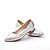 olcso Esküvői cipők-Női Bőrutánzat Tavasz / Nyár / Ősz Kényelmes Lapos Kombinált Ezüst / Kék / Aranyozott / Esküvő