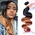 cheap Ombre Hair Weaves-Peruvian Hair Body Wave Human Hair Weaves 1 Piece 0.3