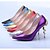 cheap Women&#039;s Heels-Women&#039;s Stiletto Heel Dress Party &amp; Evening Crystal Leatherette Golden / Black / Purple