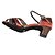 cheap Latin Shoes-Women&#039;s Dance Shoes Latin Shoes Sandal Customized Heel Customizable Brown / Sparkling Glitter / Indoor / Performance / Satin / Silk