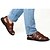 halpa Miesten sandaalit-Miesten Sandaalit Comfort-kengät Fisherman sandaalit Comfort Sandaalit Kausaliteetti Puku ulko- Vesikengät Nahka Vaalean ruskea Musta Kevät Kesä